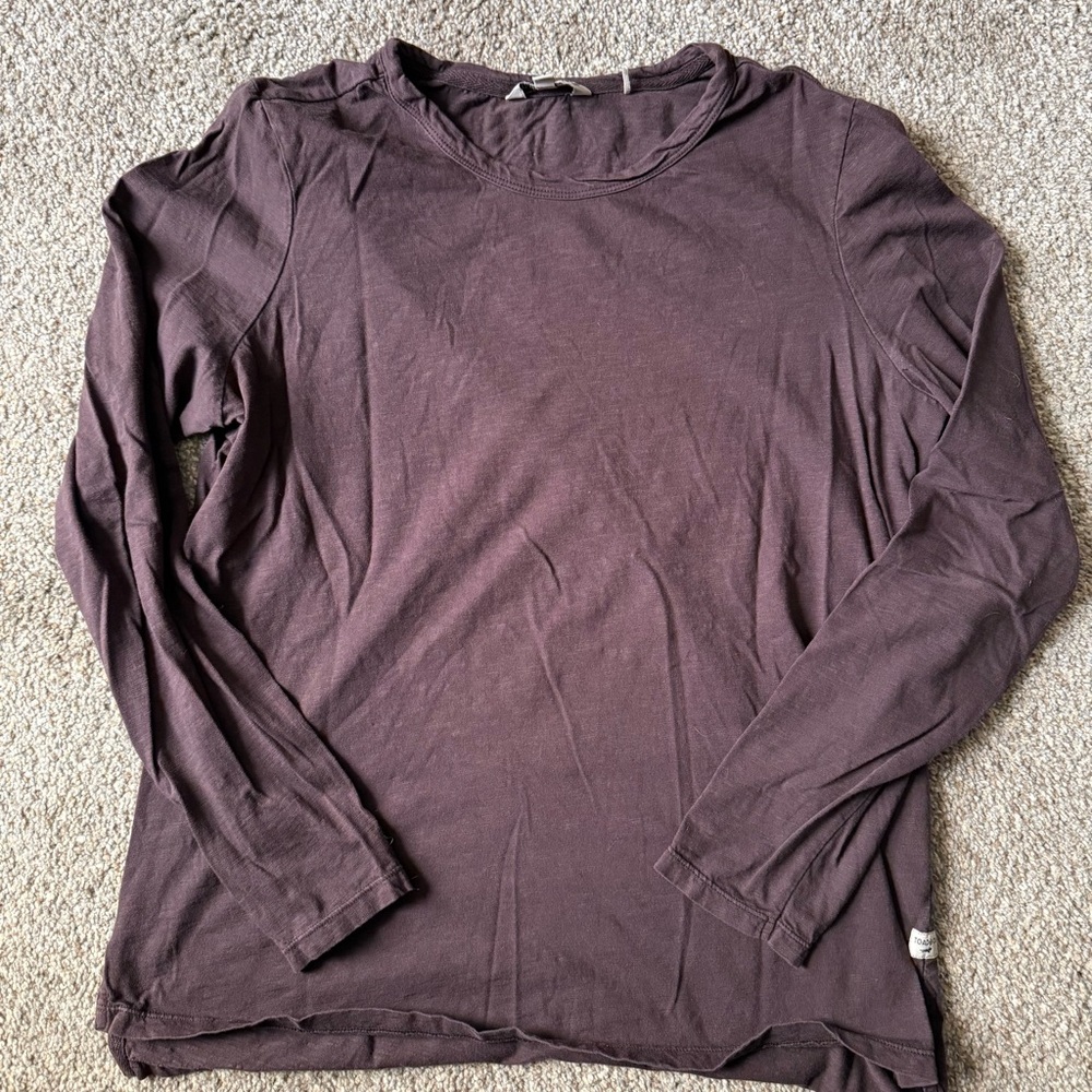 Toad&Co dark purple long sleeve Sal